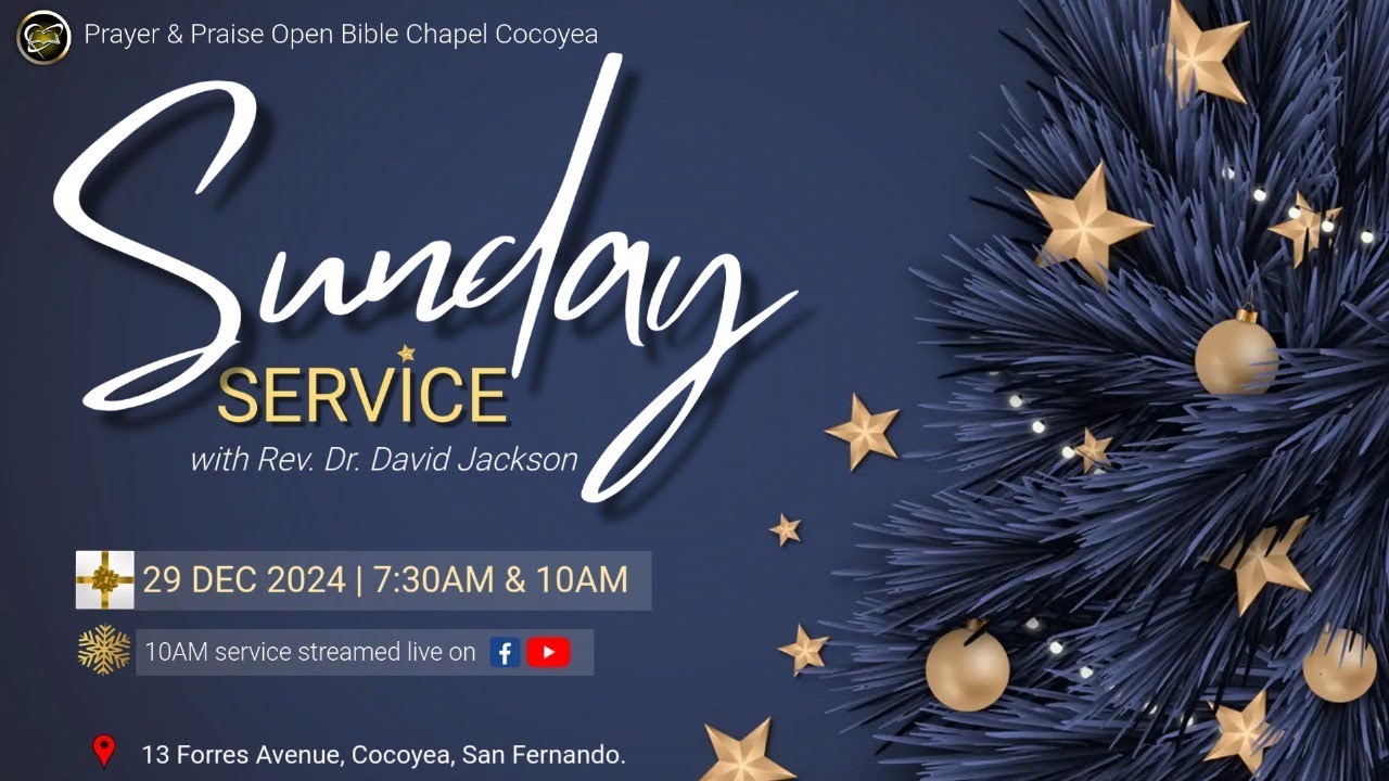 Sunday Worship Service - 29th December 2024 | P.t. 1 - YouTube
