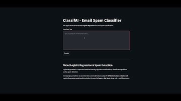 Email Spam Classifier with Python & Streamlit