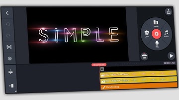 How to Make Text Light Animation || KineMaster Editing