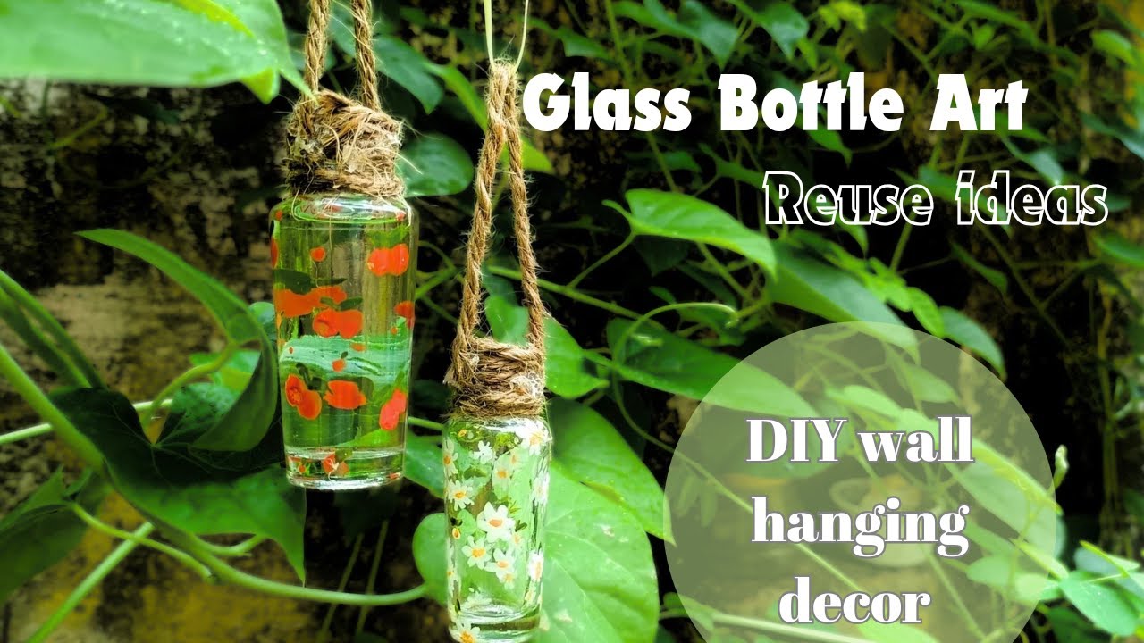 Diy Glass bottle art | bottle recycle ideas | best out of waste ...