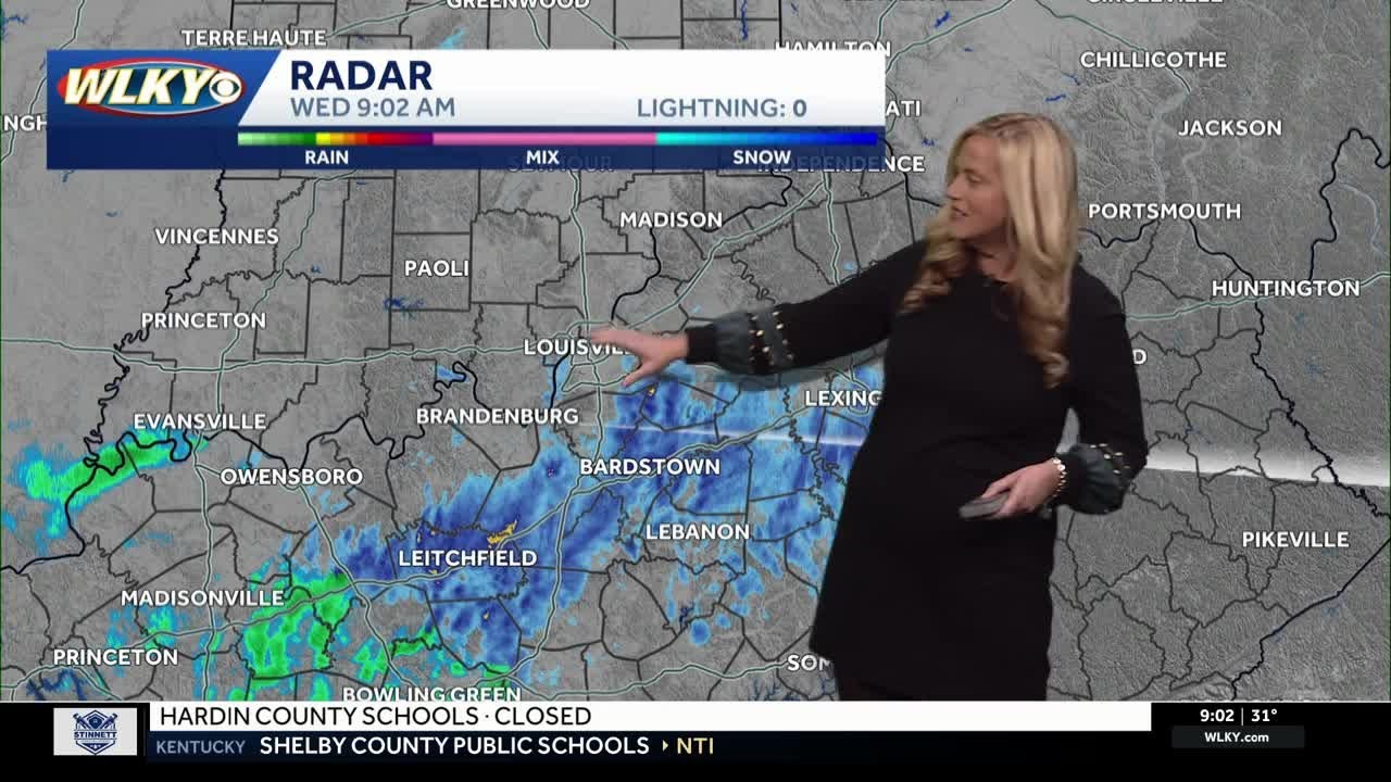 Wintry mix transitions to light rain Wednesday - YouTube