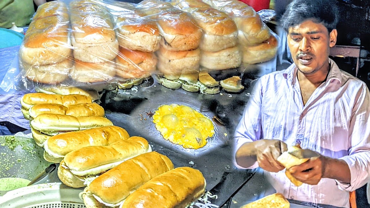 Special Egg Mamu Burger | Famous Double AndaBun Kabab Street Food of