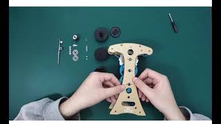 伽利略摆钟金属机械艺术组装摆件Galileo Pendulum Clock Metal Mechanical Art Assembly Ornaments
