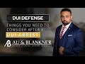 Considerations after a dui arrest in Orlando FL
