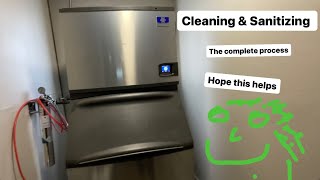 Manitowoc ice machine cleaning  indigo NXT