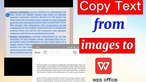 HOW TO COPY TEXT FROM IMAGES TO WPS OFFICE USING ANDROID PHONE