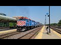 Metra UP West Line train #50 going through Oak Park, IL.