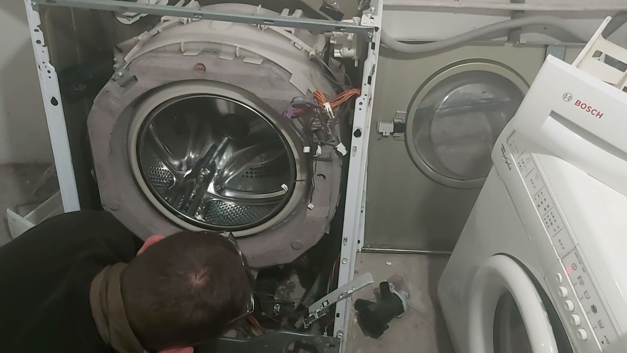 Сборка стиральной машины Сименс после ремонта бака. Ошибки сушильной машины Bosch serie 4.