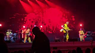 Devo performs 'Blockhead' at the Bank of NH Pavillion in Gilford, NH - 2026-08-18
