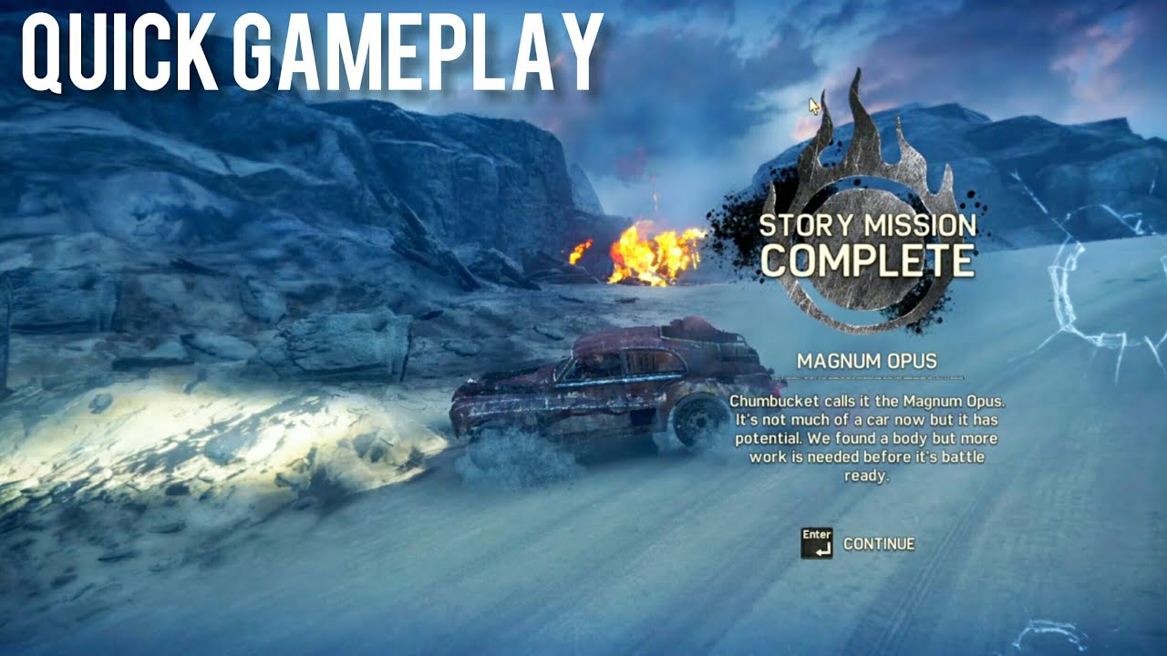 mission : magnum opus | walkthrough| PC HD mad max - YouTube