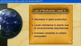 Biodiversity, Conservation And Environmental Issues