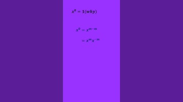 x to the power 0 is 1 why??? #byrpsingh #youtubeshorts #ytshort #shortsvideo