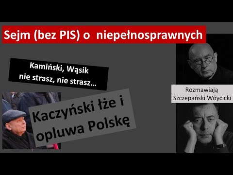 Kamiński skarży się ma swój los w prawicowym TV  /// debata o niepełnosprawnych bez PiS