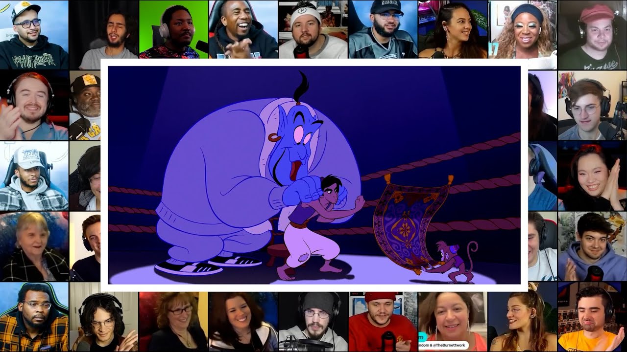 Aladdin meets Genie for the first time | Reaction Mashup
