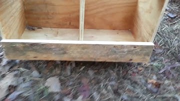 Building a nest box for a chicken coop you can check from outside