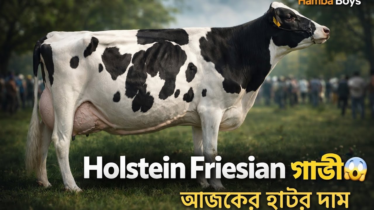 😱 আজকের Holstein Friesian গাভীর দাম | ১০০% হলস্টিন ফ্রিজিয়ান | পাবনা অরনকোলা গরুর হাট