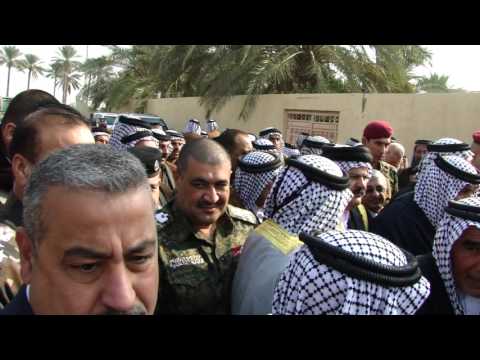 بمناسبة دورة سنة الزعيم حاتم ال حسن يستقبل الامير مثنى ال حاتم ال حسن قبائل العراق وزعماء ووزراء واع