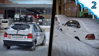 Finally with old Skoda Felicia in Russia! Almost an accident... (OJMJAKON Part 2.)