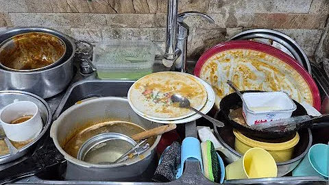  ASMR Dishwashing Satisfying | The Sink Nobody Wants to Face