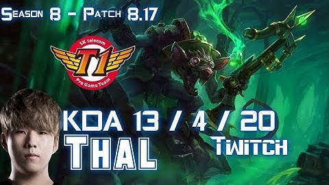 SKT T1 Thal TWITCH vs KAI