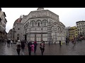 Rainy day in Florence, visit.