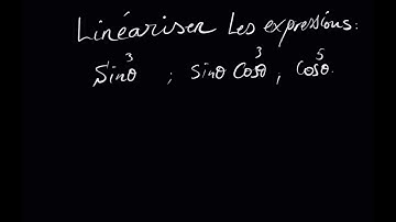 Linéariser  les expressions trigonométrie