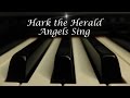 Hark the Herald Angels Sing - Christmas Hymn on Piano with lyrics