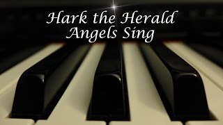 Hark the Herald Angels Sing - Christmas Hymn on Piano with lyrics chords