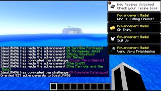 How to get all the advancements on Minecraft in 1 minute!