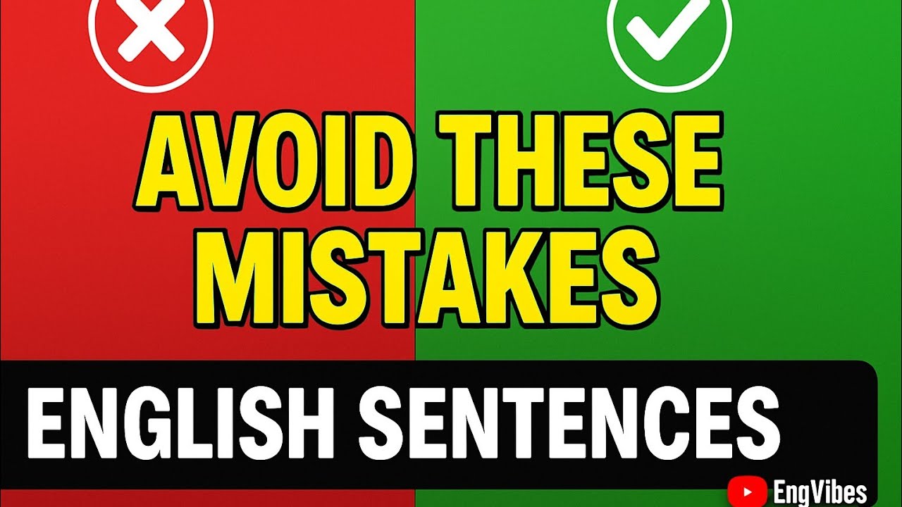 Top English Sentence Mistakes to Avoid.#EnglishMistakes #EnglishGrammar ...