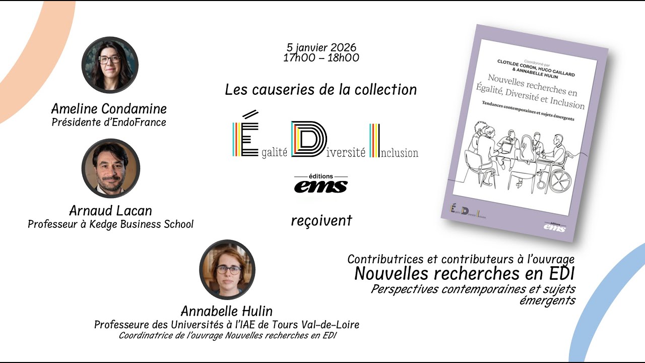 Causerie de l'EDI sur l'endométriose au travail, avec Ameline Condamine (EndoFrance)