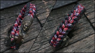 How To Make Modified Sanctified Knot with Brass Bead and Shackle, Paracord Bracelet Tutorial .