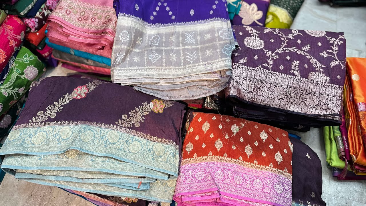బనారసి ప్యూర్ & సెమీ సిల్క్ చీరలు, Premium Quality Affordable Rates Single Courier 🚚