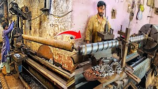 Amazing Technique of Making Screw Conveyor || How to Make Screw Shaft || Manufacturing Screw Shaft