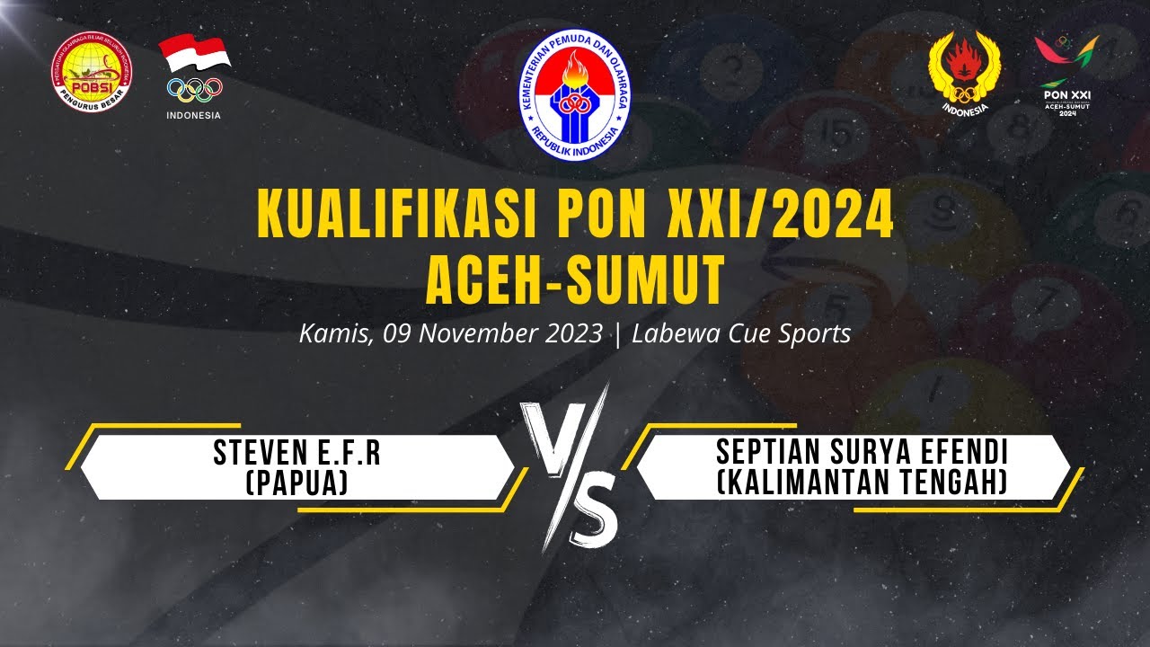 PON XXI 2024 Aceh - Sumut Steven E.F.R (Papua) vs Septian surya Efendi