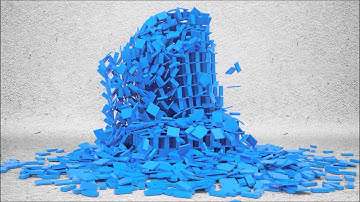 3D Simulation of Building Demolition made with Blender