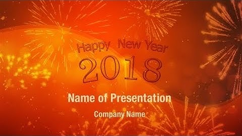 New Year Celebration Fireworks PowerPoint Template Backgrounds - DigitalOfficePro #00782W