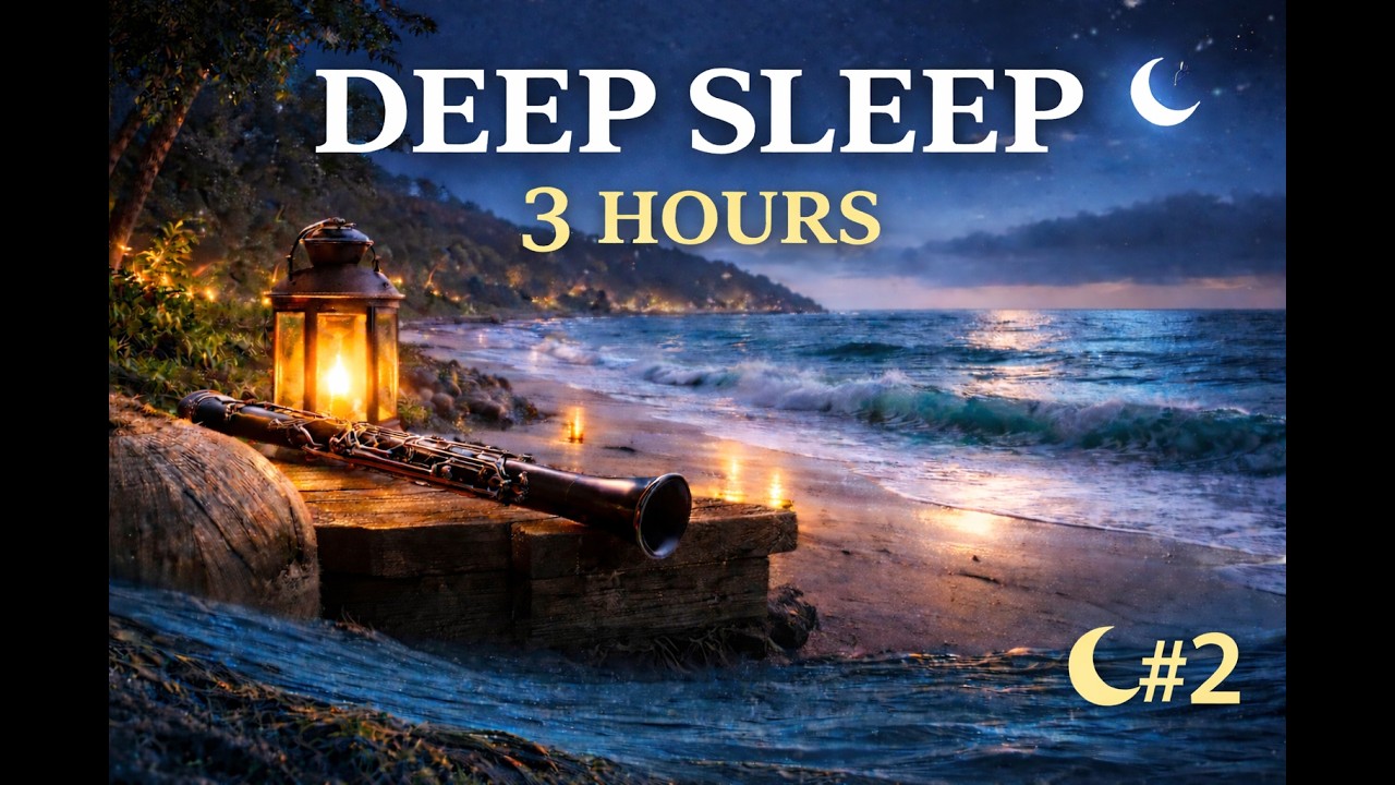 Fall Asleep Fast 🌙 No ads Baltic Clarinet Nights #2 | Soft Clarinet & Sea
