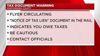 Tax document warning in Spartanburg by FOX Carolina News 65 views 13 hours ago 27 seconds