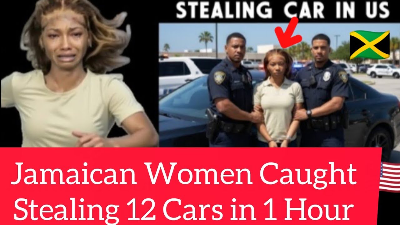 Jamaican Born Woman Caught Stealing Cars in the U.S. - YouTube