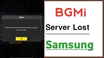 BGMi Connection To Server Lost Problem Solve in Samsung Device