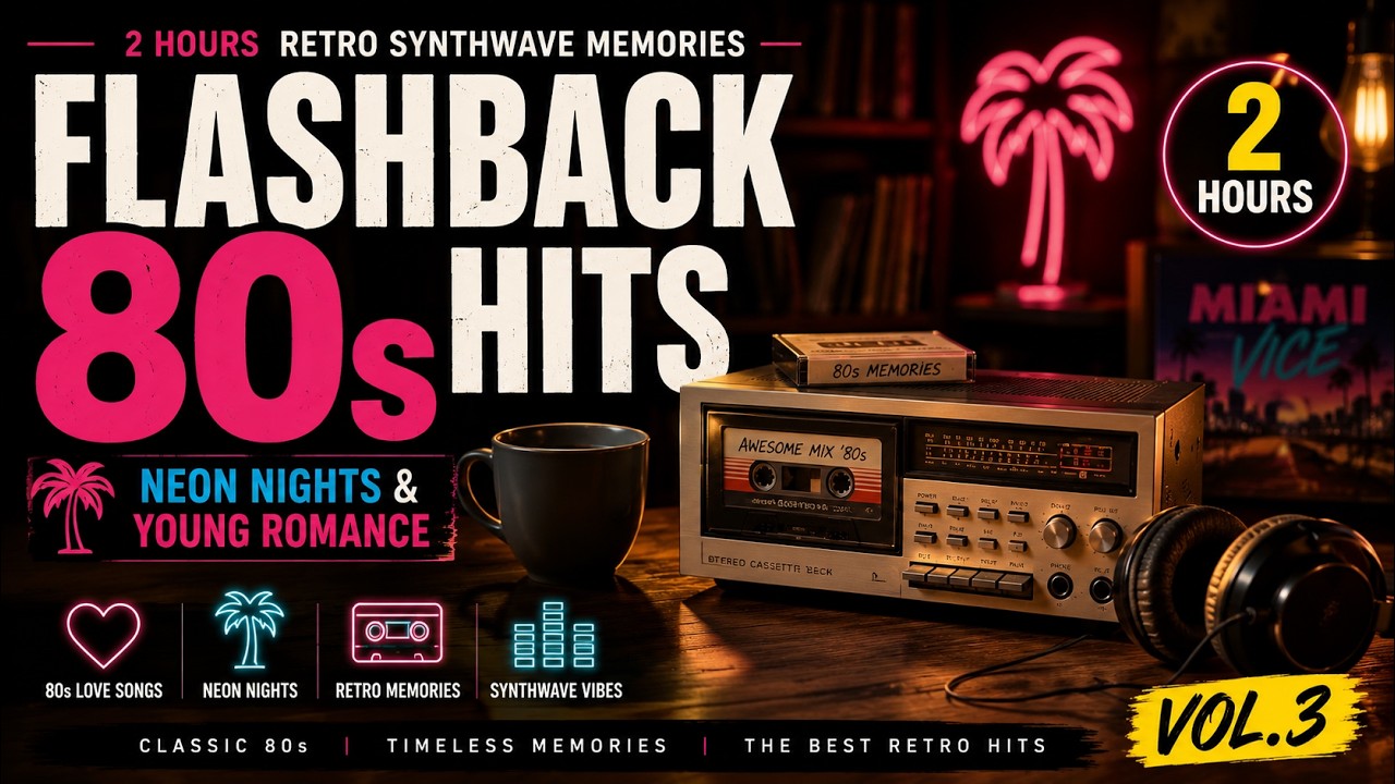 🌃 Flashback 80s Hits Full💫 Lovers In Neon Paradise | 2 HOURS