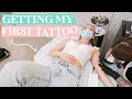 getting my first tattoo at 18 (vlog + experience)