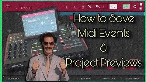 How to Save Midi Events and Project Previews to the Akai MPC X/XSE #howto #music #youtube #tutorial
