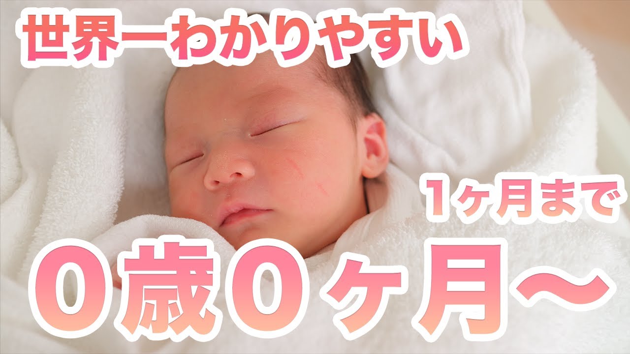 保育士が解説 世界一わかりやすい 0歳0ヶ月 1ヶ月 の成長と子育て Youtube