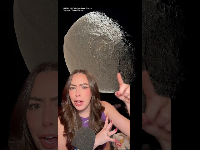 One of the weirdest structures in space on Saturn’s moon Iapetus #nasa #astronomy #science #shorts