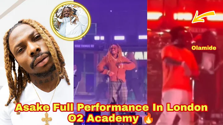 WATCH Moment Olamide Surprises Asake On Stage In London O2 Academy Show | Asake Full Performance