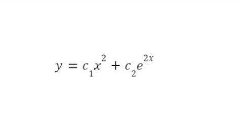 [Tagalog] ELIMINATION OF ARBITRARY CONSTANTS #25 | y=c1x^2+c2e^2x