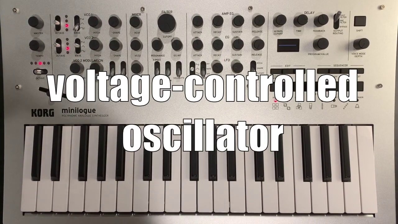 Using the Oscillators on an Analogue Synthesizer Minilogue) YouTube