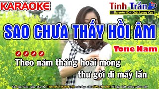 Sao Chưa Thấy Hồi Âm Karaoke Nhạc Sống Tone Nam | Lk Bolero Trữ Tình Tuyển Chọn Hay Nhất